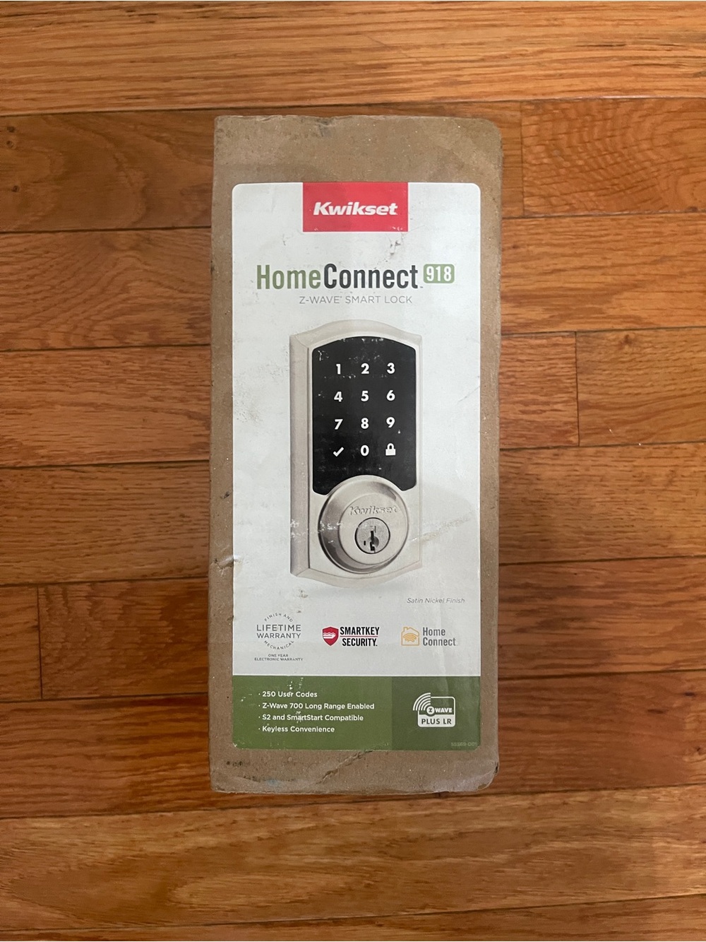 Kwikset Home Connect 918 Z-Wave Smart Lock - Satin Nickel